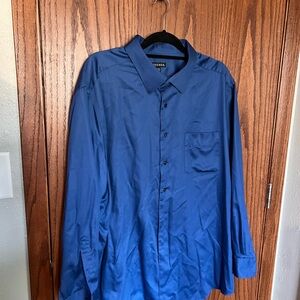 George Men's Royal Blue Dress Shirt